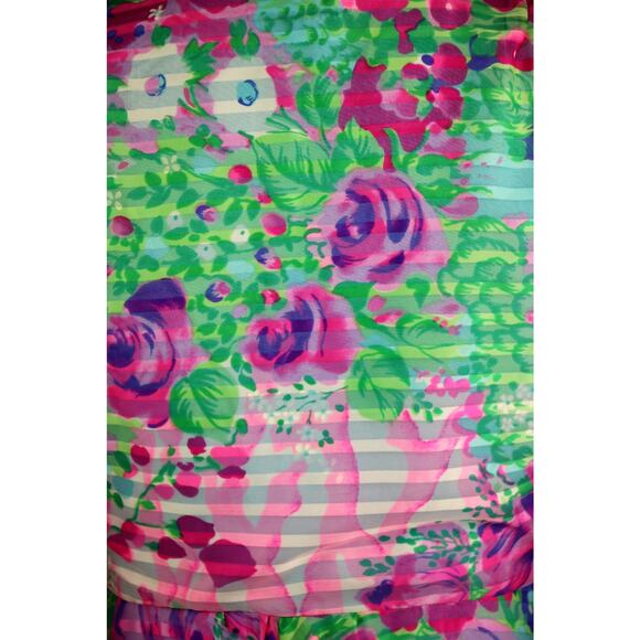 Vintage 1970s Floral Print Midi Long Sleeve Shirt Dress Coco California Medium - Picture 9 of 10